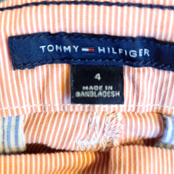 Tommy Hilfiger Red & White Striped Pants - Picture 3 of 3